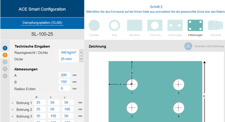 Smart Configuration - Dämpfungsplatten (SLAB) 